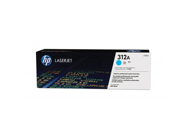 Toner HP CF381A cyan 312A serie 2700 sider ved 5% til MFP M476 